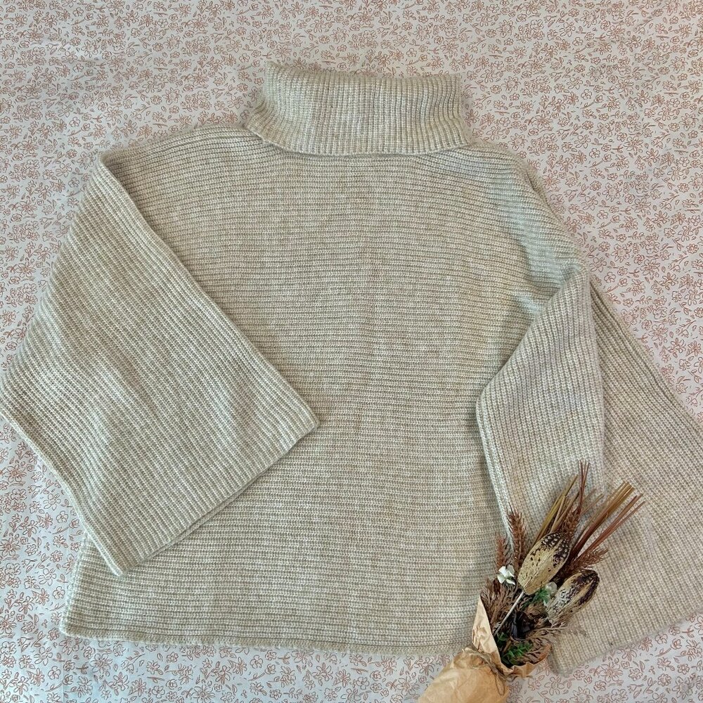 Worthington Knit Batwing Turtleneck Sweater Size XL